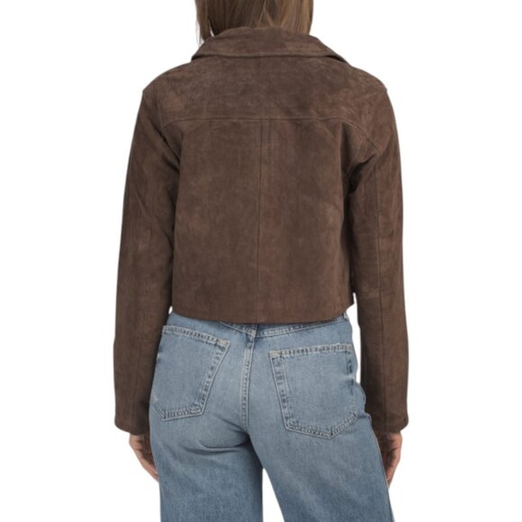 BLANK NYC Suede Jacket With Removable Faux Sherpa Collar - Picture 3 of 3